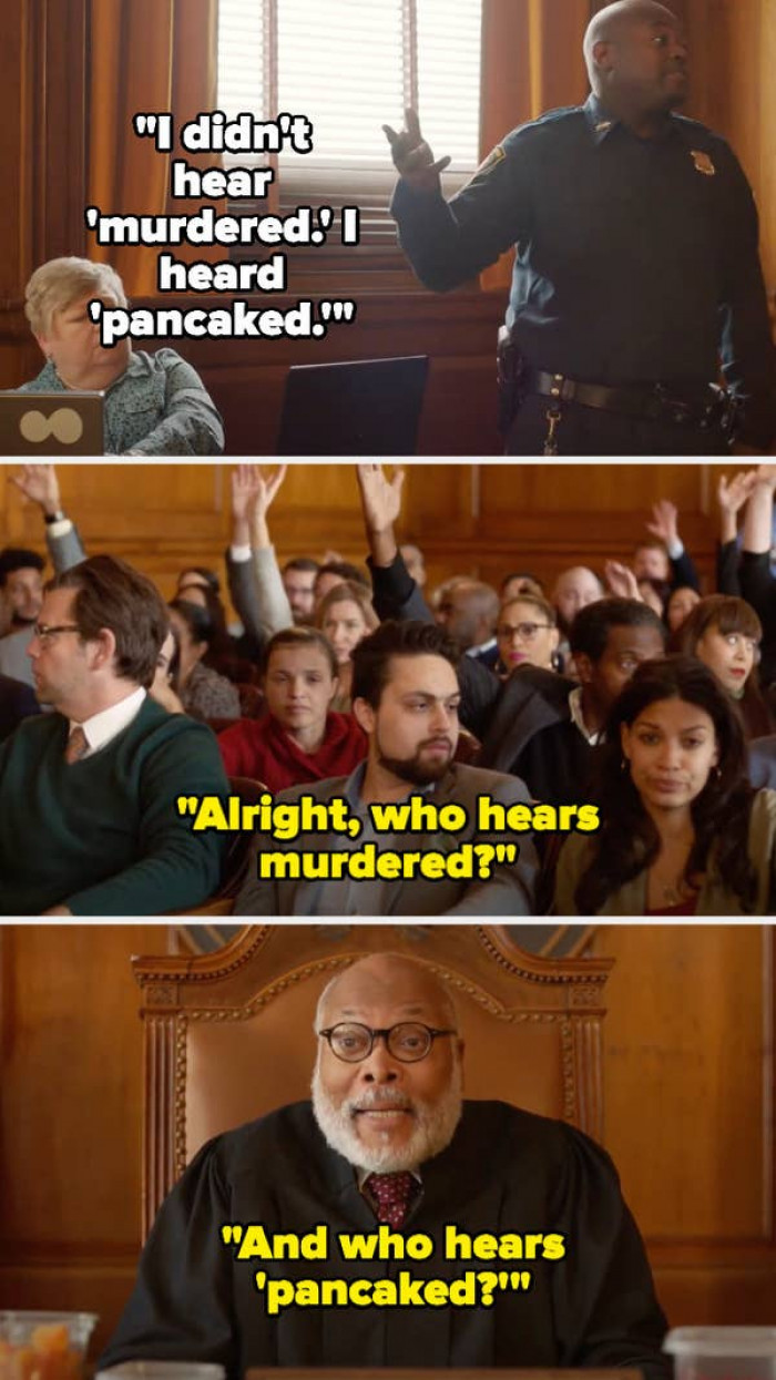21. Search Party: Courtroom argued whether they heard 