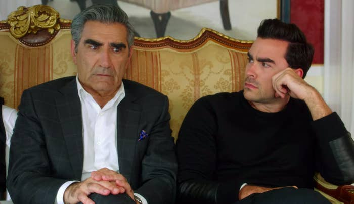 4. Schitt's Creek - Eugene Levy and his son Dan played Johnny and David Rose
