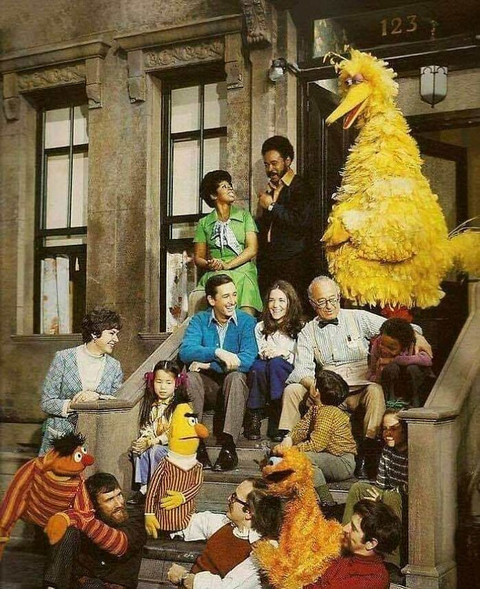 2. The Original Sesame Street cast in 1969