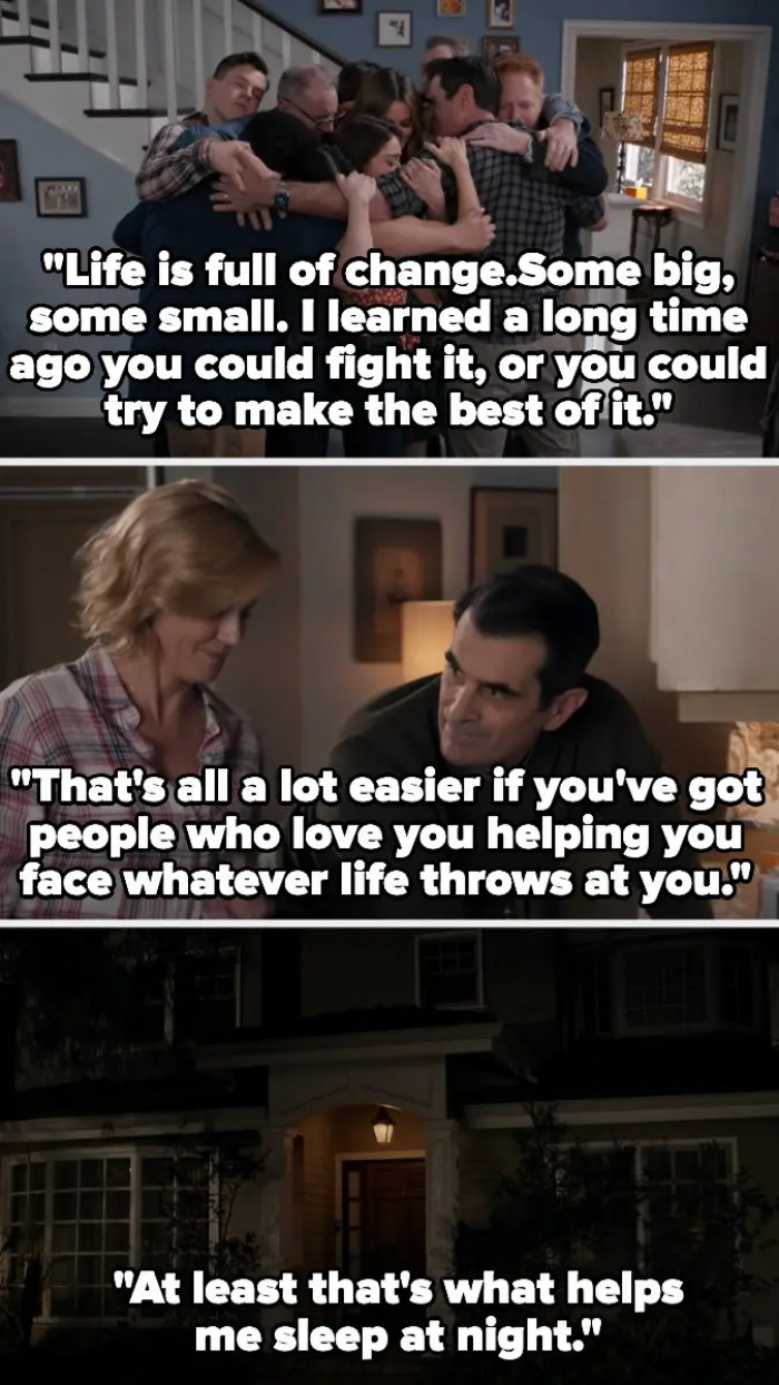 2. When the series, Modern Family ended with the final line from Jay