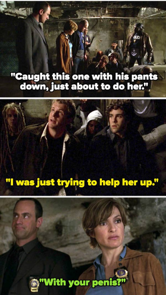 8. Law & Order: Each one of Olivia's one-liners: