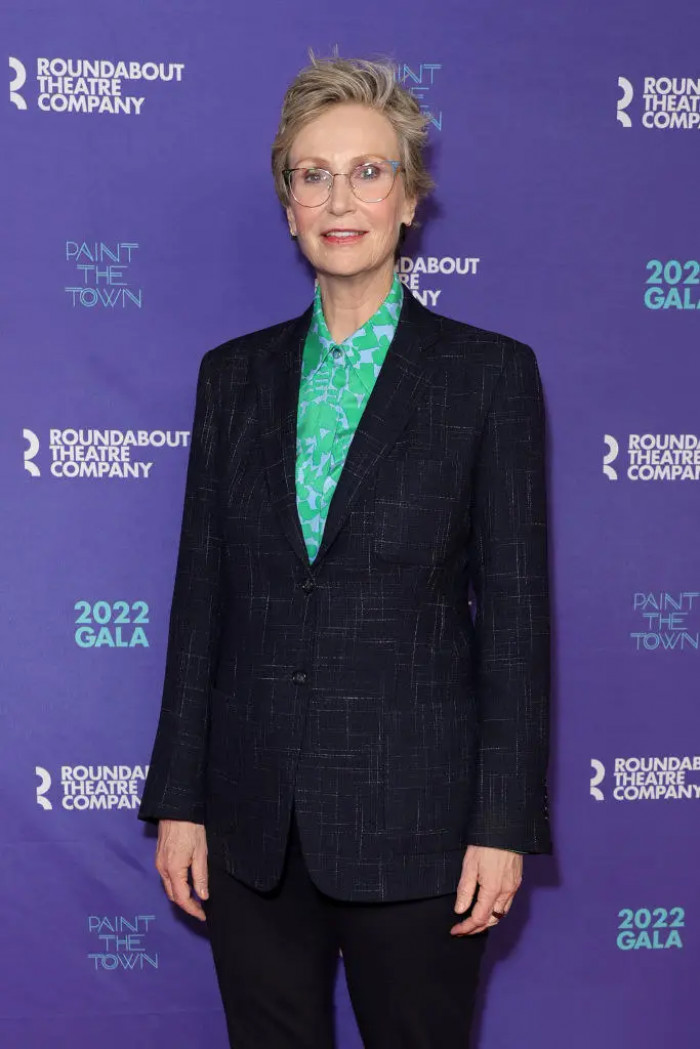 19. Here's Jane Lynch who played Coach Sue Sylvester on Glee