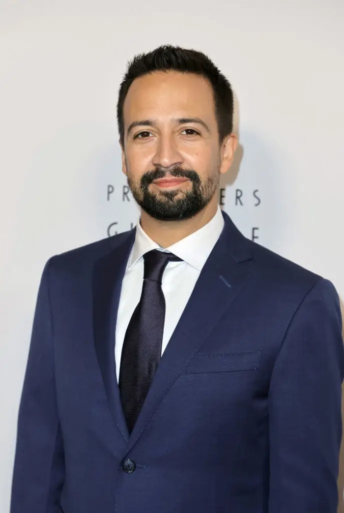 17. Here's Lin-Manuel Miranda and he's the writer of the musical plays Hamilton and In the Heights