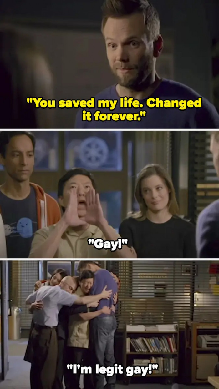 6. Community ended with Chang coming out as gay after all his cheap gay jokes