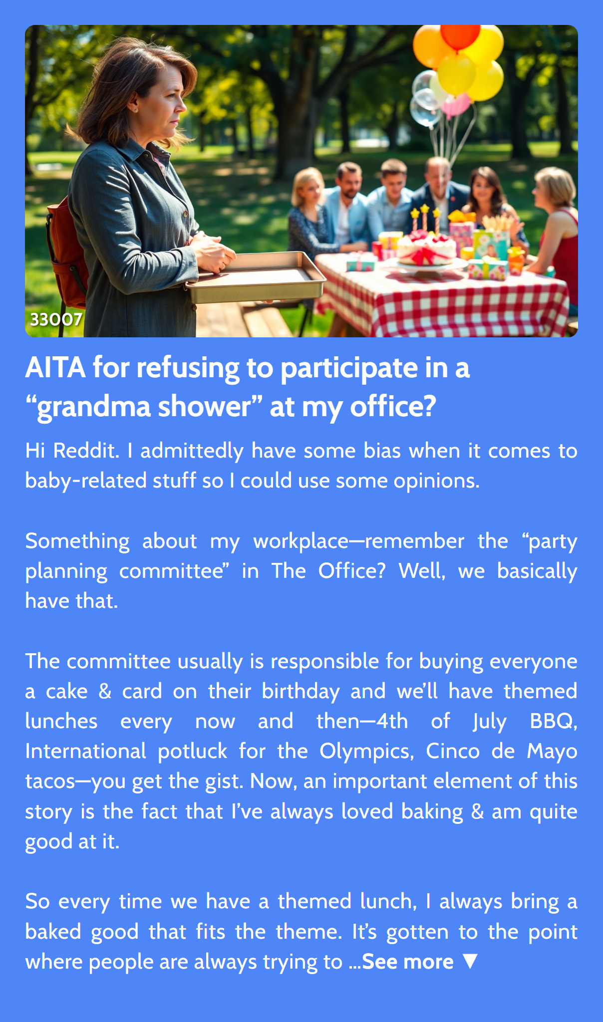 Redditor Asks If She's Wrong For Refusing To Participate In "Grandma