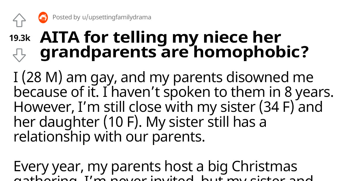 10-Year-Old Niece Scolded Her Grandparents After Finding Out That They Purposely Don't Invite Her Gay Uncle To Christmas Gatherings