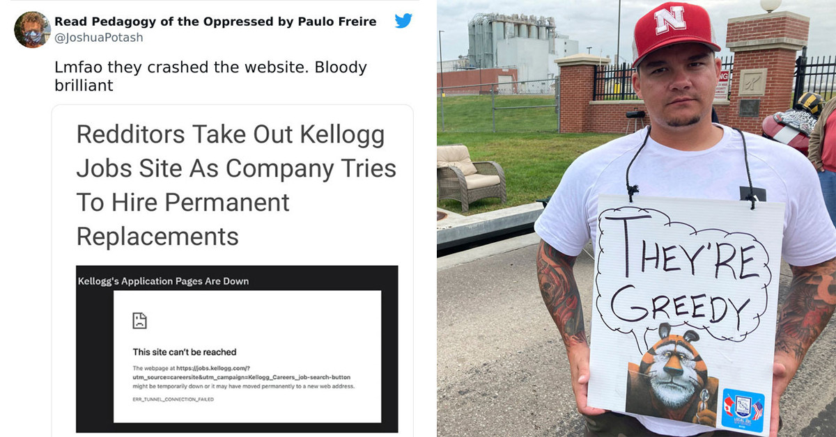 People Crash Kellogg's site As A Response To Them Letting Go 1400