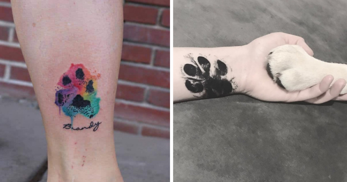 Paw Tattoos Will Inspire You To Brand Your Self With Your Dog's Paw As Well