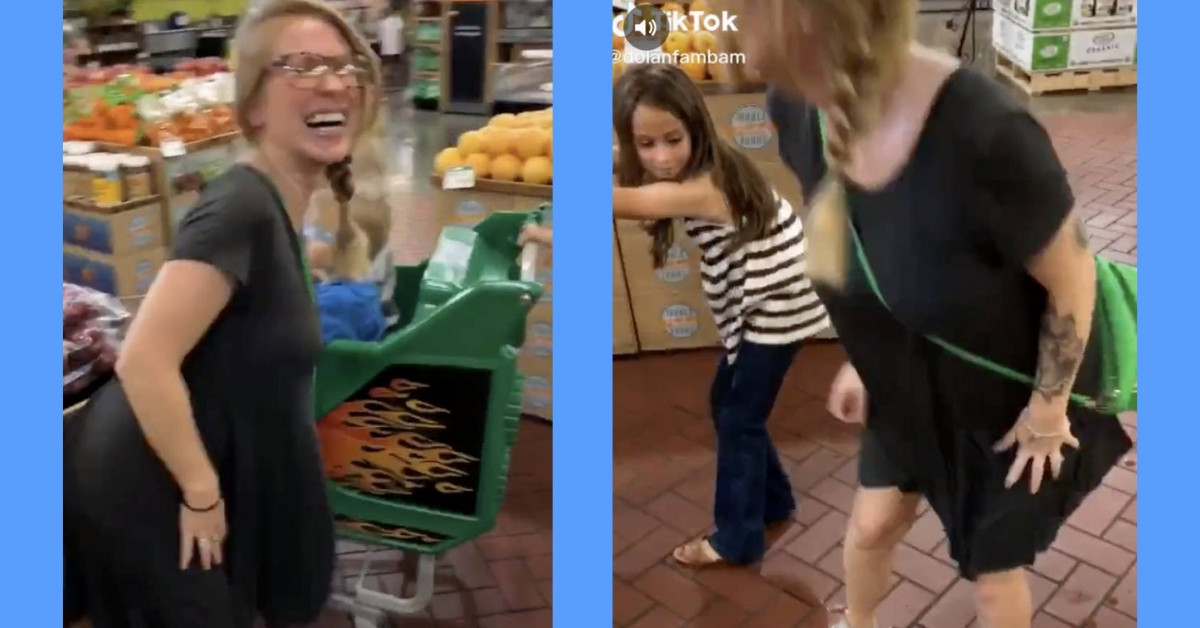 TikTok Showing A Mom Who Can’t Control Her Bladder In A Grocery Store Explains Pregnancy In The Funniest Way