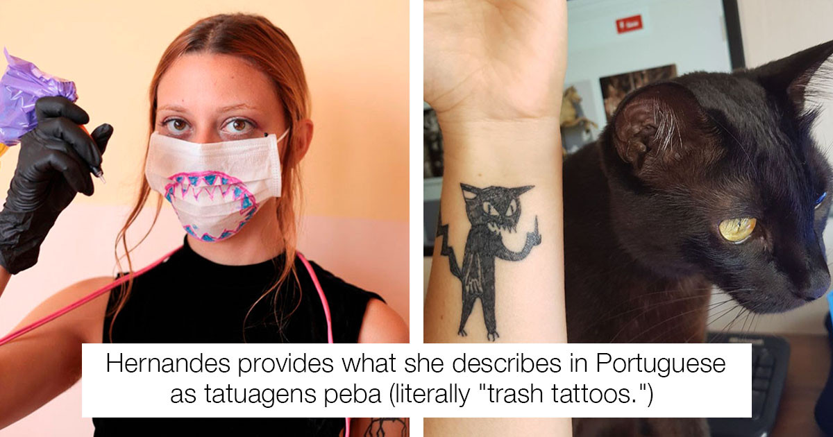 This "Bad" Tattoo Artist Is In Very High Demand Precisely Because She Can't Draw