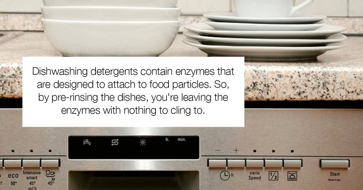 PSA It Turns Out You Don't Need To PreRinse Your Dishes Before