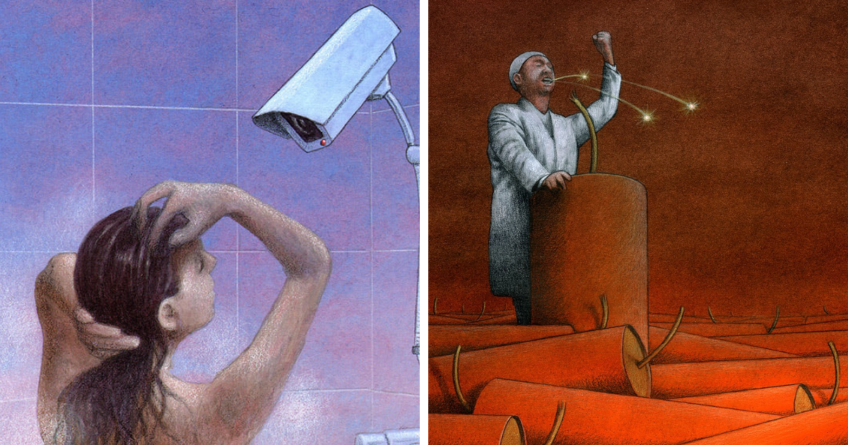 One Talented Artist Creates Painfully Accurate Metaphors About How Broken Our Society Is