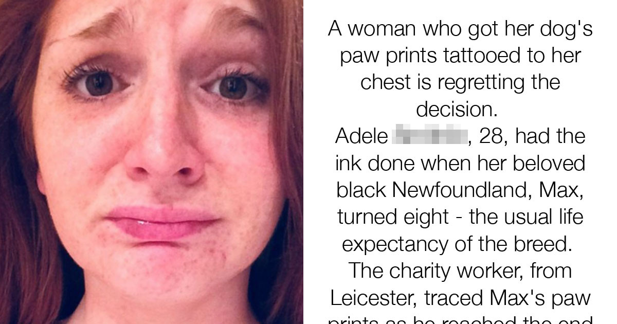 Woman Regrets Paw-Print Tattoo Because It's Impacting Her Love Life