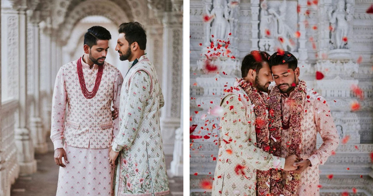 These Breathtaking Photos Of Gay Indian Couples Traditional Wedding In