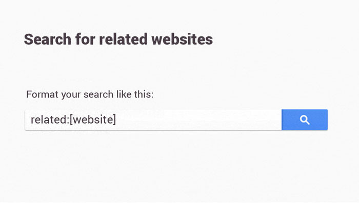 2. Searching for related websites