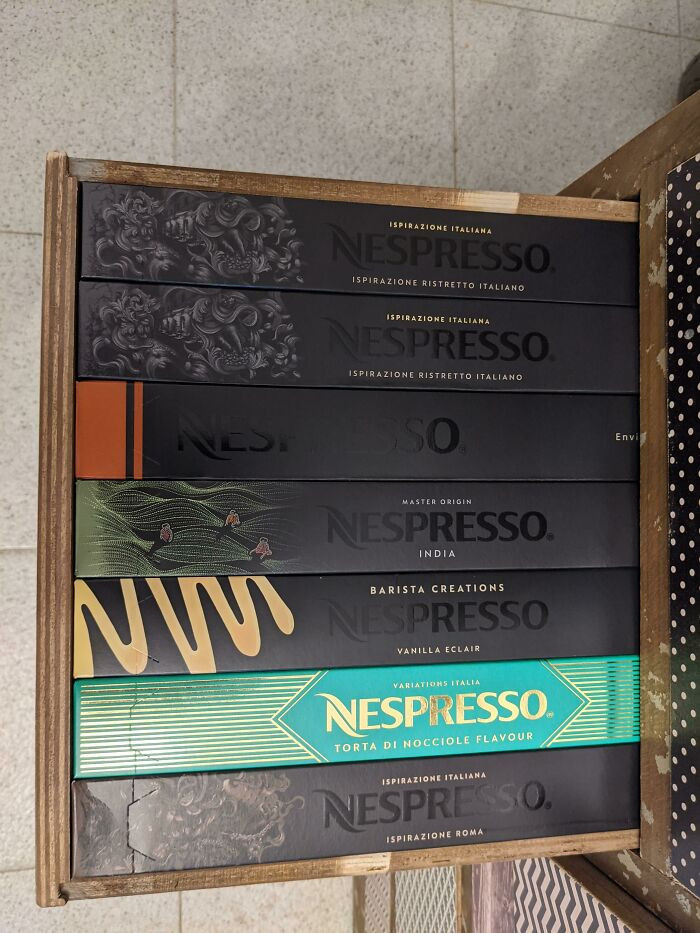 39. The Way This Nespresso Boxes Fit In The Drawer