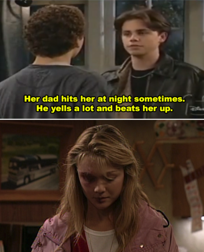 4. Boy Meets World and physical abuse.