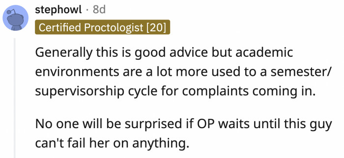 Another person replied that it's safer for OP to wait