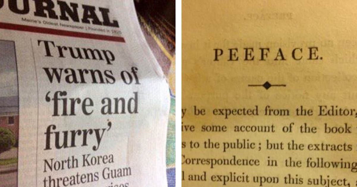 15 Seriously Funny Typos That Made It To Print