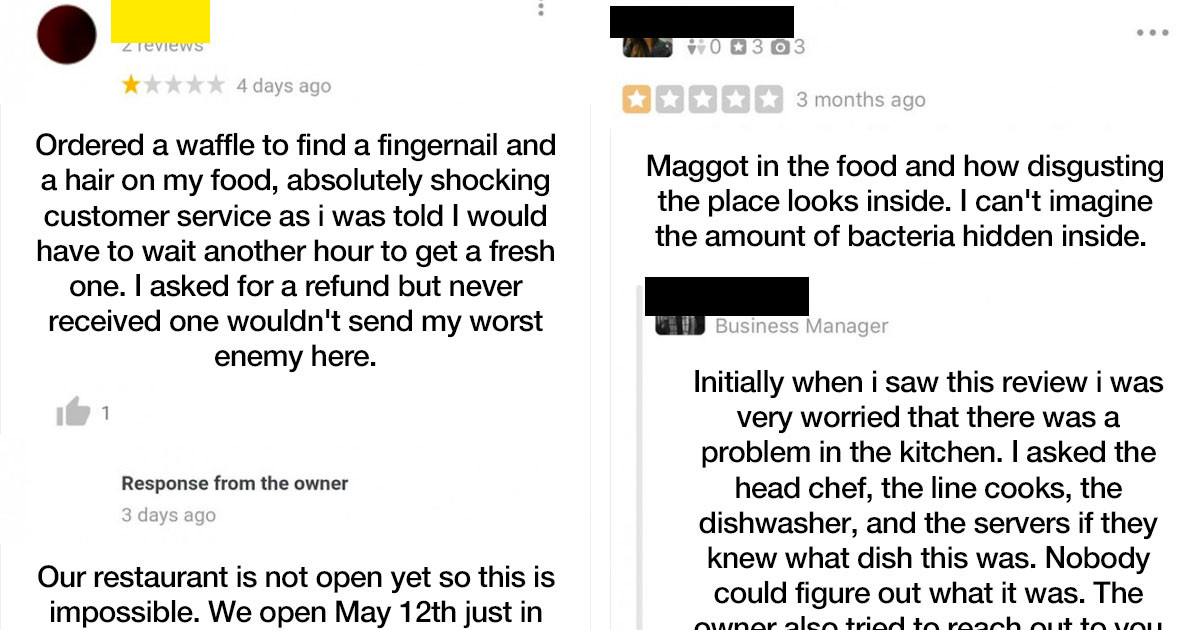 Badly Reviewed Restaurants That Got Fed Up With Dishonest Bad Reviews And Decided To Confront The People Who Wrote Them