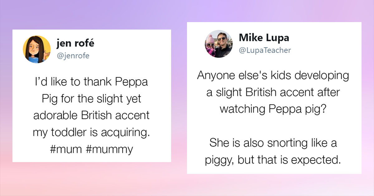 American Kids Developing British Accents From Watching Too Much Peppa Pig