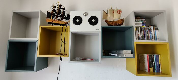 50. I Have Found My Perfect Fit With My Speaker And These IKEA Shelves