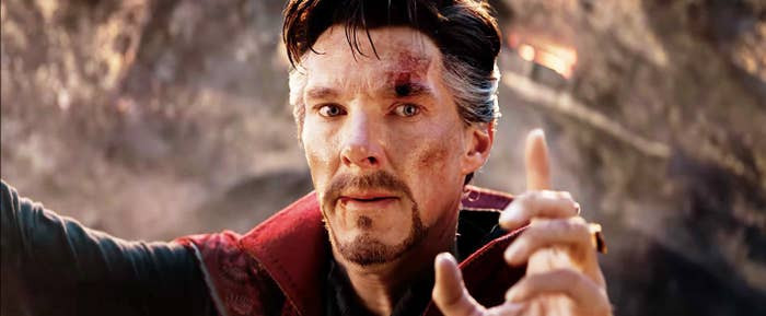 In the climax of Avengers: Endgame, Benedict Cumberbatch improvised that moment he lifts one finger telling Tony Stark that he's the only one who can reverse the snap