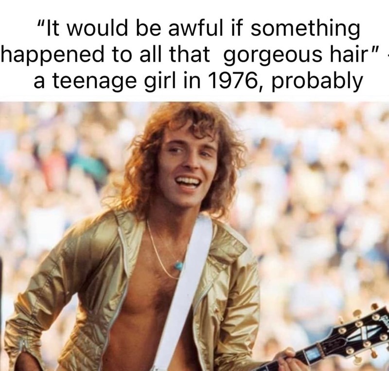 Peter Frampton's hair: every '70s girl's dream and every mom's nightmare