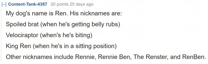 Nicknames inspired by Ren's multiple facets.