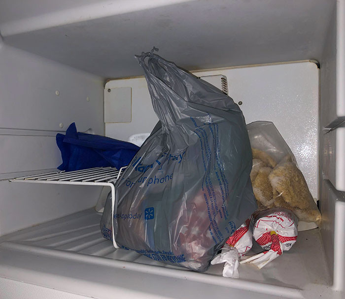 36. I Brought Home A Couple Of Groceries. I Asked My Husband If He Could Put The Pizza Rolls In The Freezer. This Is What I Found