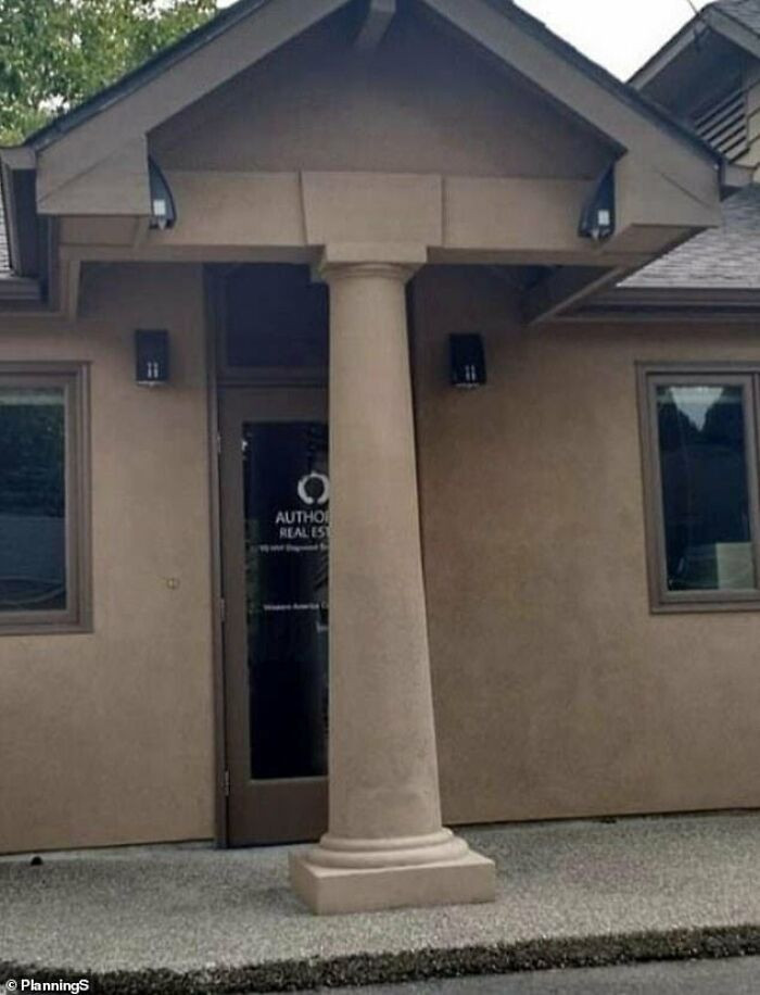 22. This Poor Design On A Real Estate Agent's Building