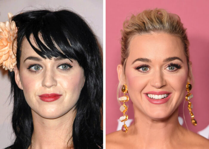 10. Katy Perry (2008 vs 2021)