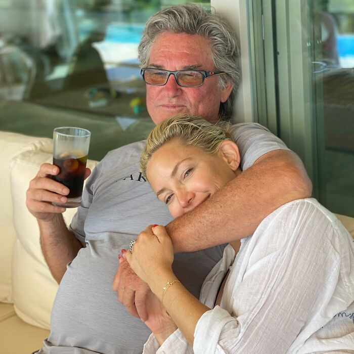 11. Kate Hudson With Her Stepfather Kurt Russell