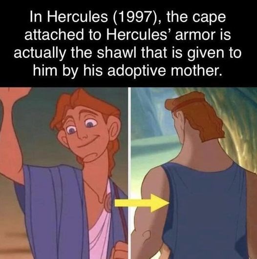 Who knew Hercules' fashion was a heartfelt nod to Mom?