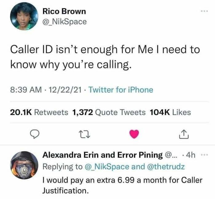 Caller Justification