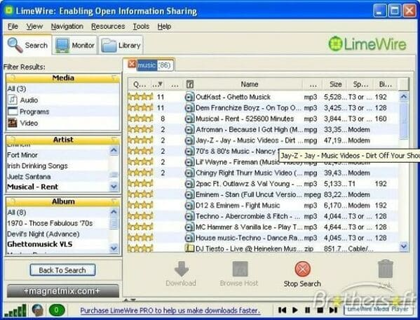 iTunes, Spotify, and Netflix weren't a thing. We had LimeWire, though!