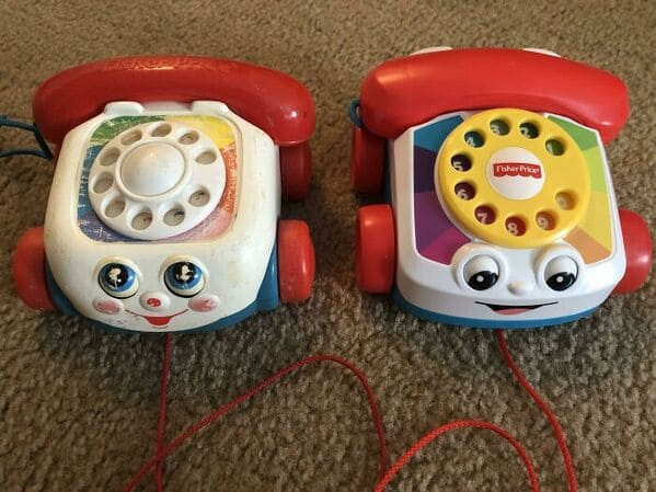 Fisher Price toy phone: Old vs. New