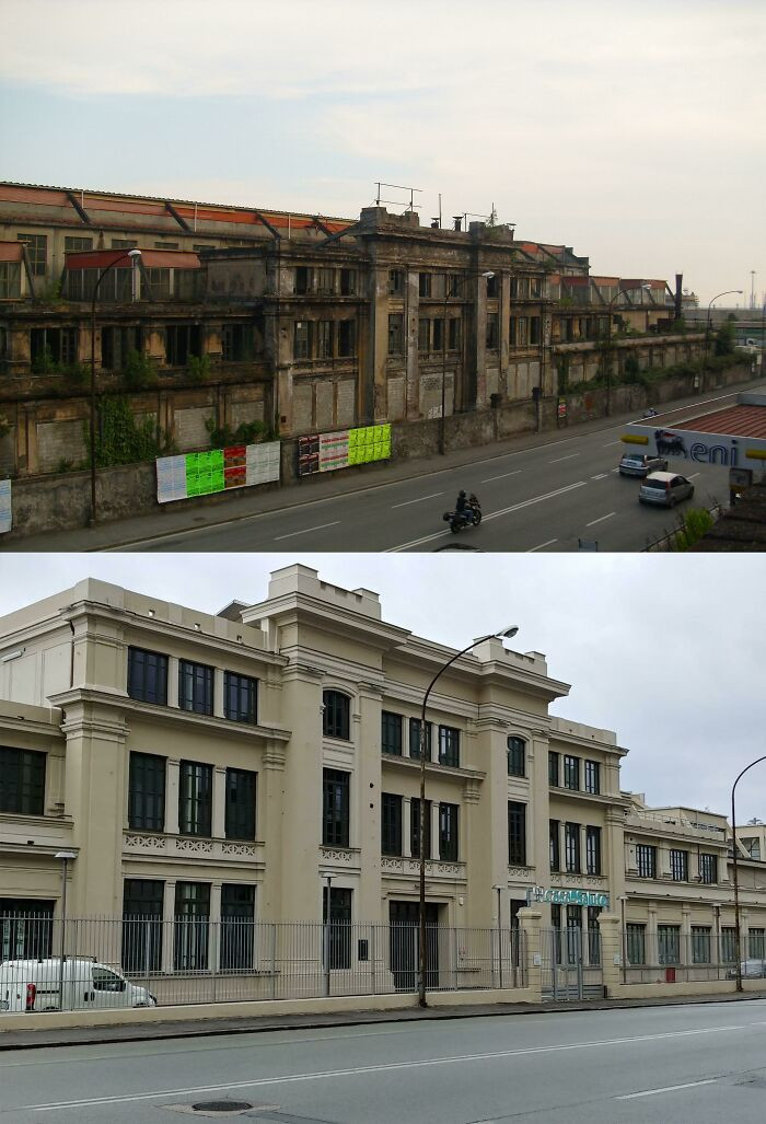 50. A foundry in Genoa, Italy dating back to 1917, which had been abandoned, has been recently revitalized and transformed into a modern polyclinic.