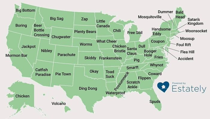 10. The strangest town names in every U.S. State