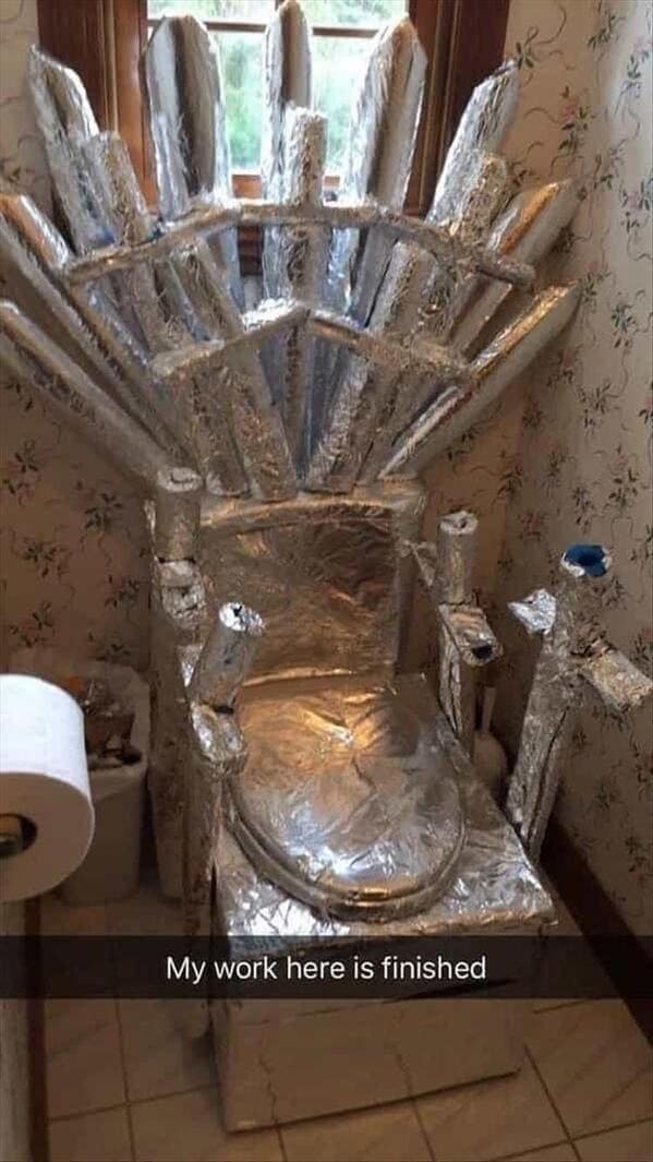 The throne is ready