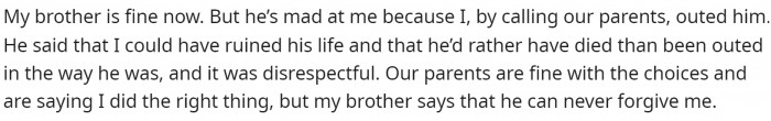 Sister Accidentally Outs Her Brother After An Emergency Took Place And Sister Accidentally Outs Her Brother After An Emergency Took Place And