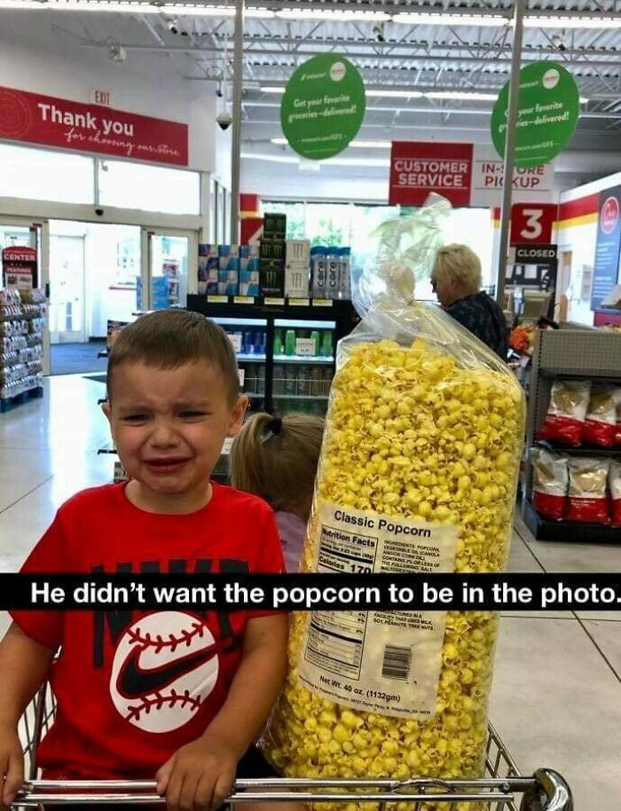 45. No popcorn