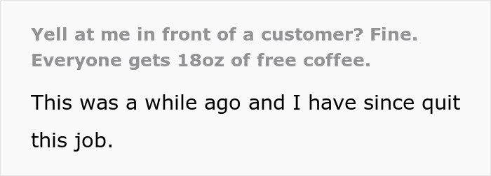 The OP shared a story about an experience they had serving coffee in a diner.