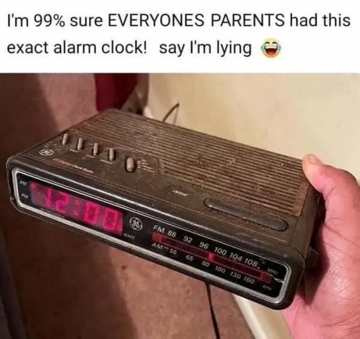 5. You're Old If Your Parents Have One Of These Alarm Clocks