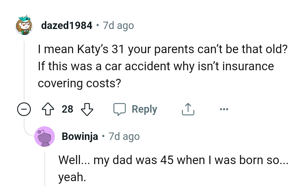 Another Redditor asking about the insurance