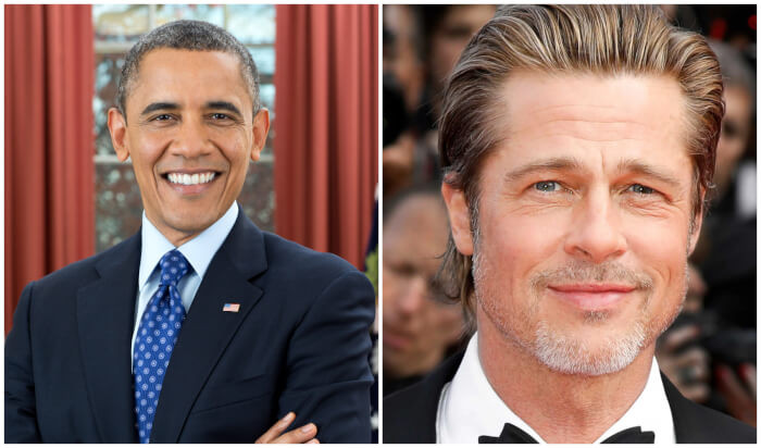 1. President Obama and Brad Pitt