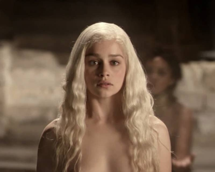 Of course, Emilia played Daenerys Targaryen in the show. She was the Queen of Dragons, but she was also a 16-year-old girl who was sold into marriage in the first episode.