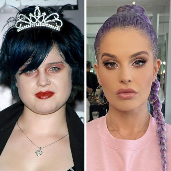 3. Kelly Osbourne (2003 vs 2021)