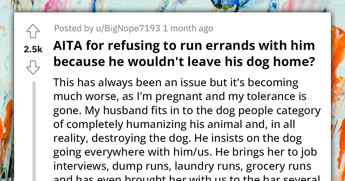 Overly Attached Dog Owner Doesn't Think There's Anything Wrong With Bringing His Pet Everywhere - Even To Job Interviews