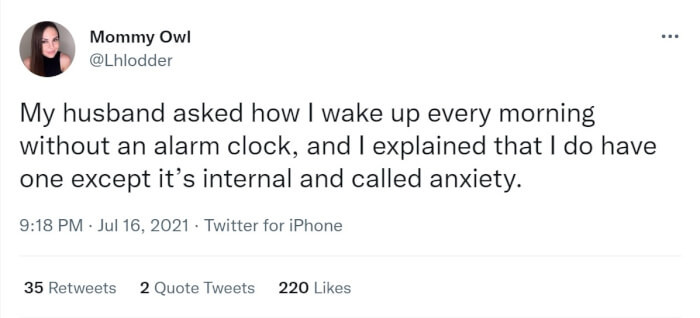 11. Or it's called a physical alarm clock which would be my kids, but same thing.